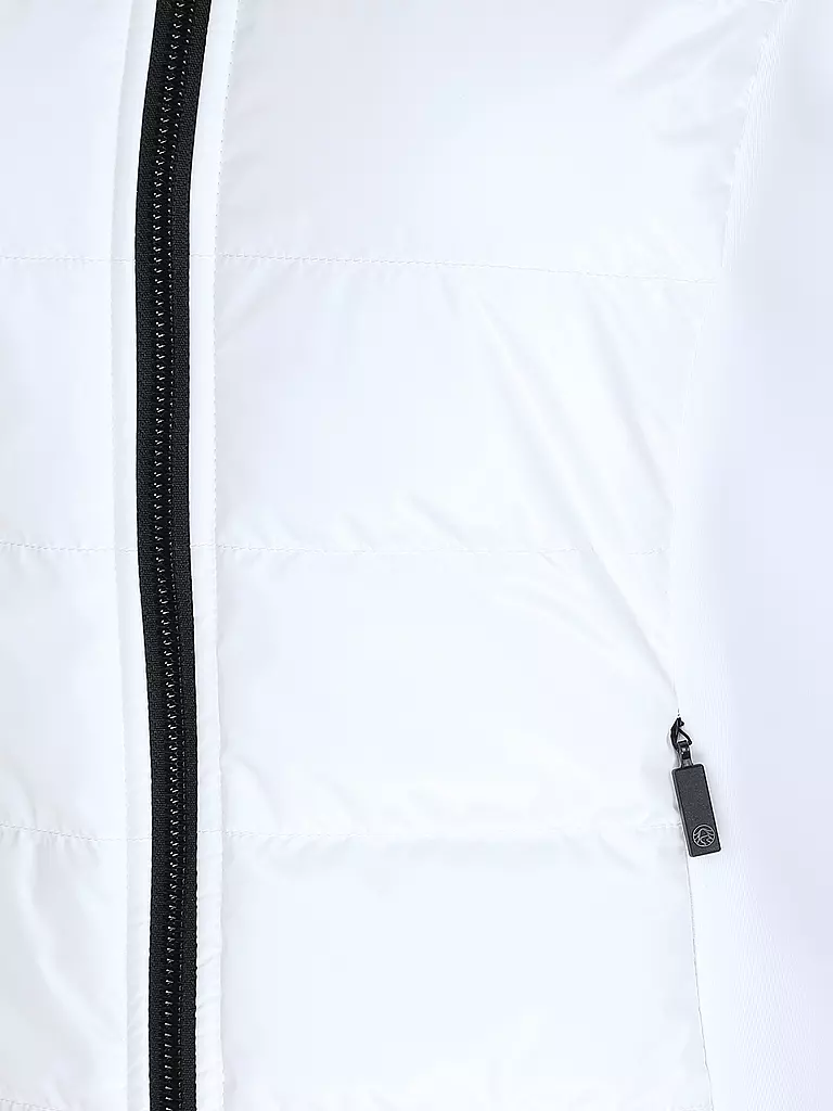 SPORTALM | Damen Unterziehjacke mit Nylon-Stepp  | weiss