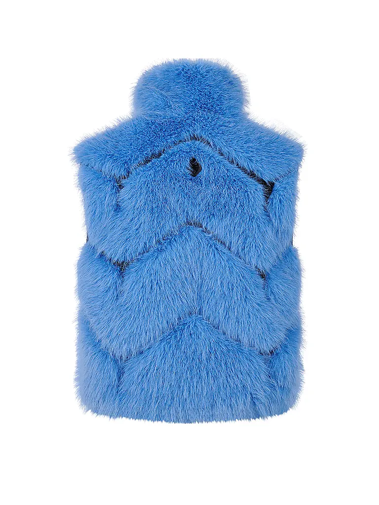 SPORTALM | Damen Weste Fake Fur | Blau