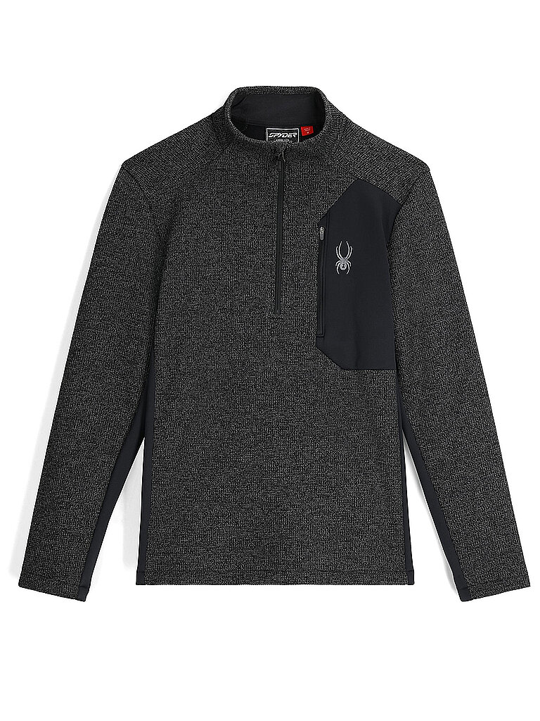 Spyder SPYDER Herren Pullover mit 1/2 Zip BANDIT grau | S, grau