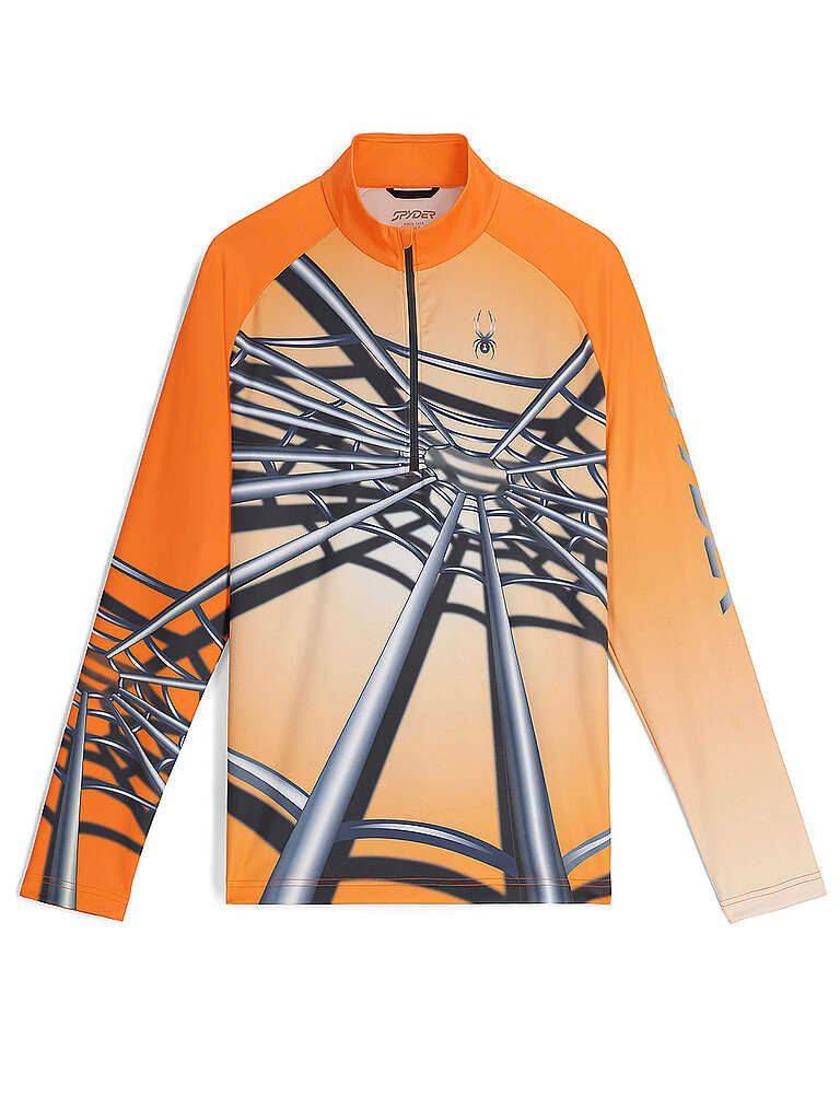 Spyder SPYDER Herren Unterzieh Zipshirt Legacy orange | S, orange