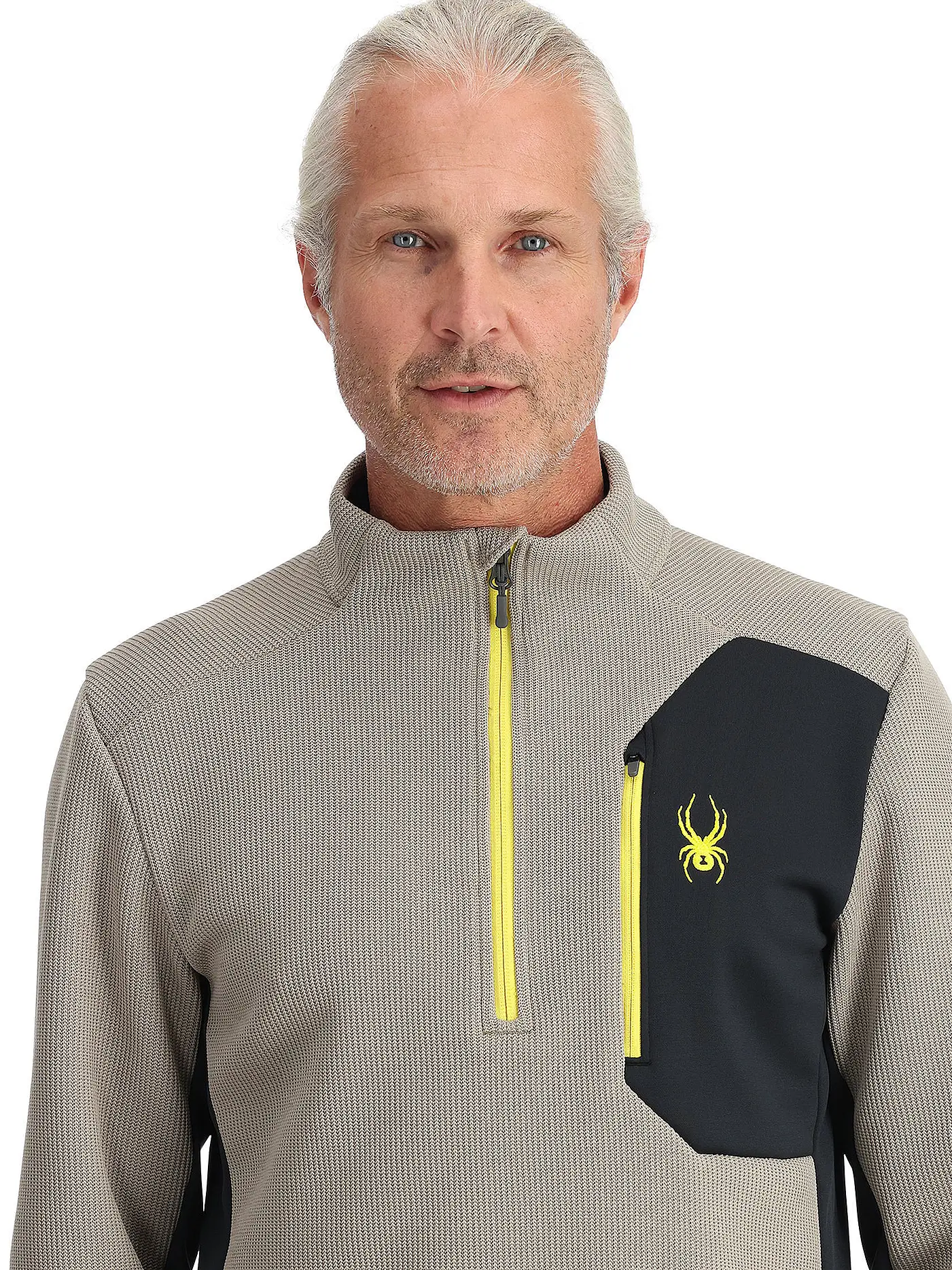 SPYDER | Herren Pullover mit 1/2 Zip BANDIT | hellgrau