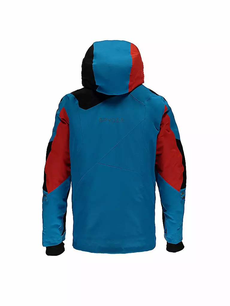 Spyder Herren Peak Jacke - Synthetische Daunenisolierung, Recyceltes Polyester, Verstellbare Kapuze, YKK-Reißverschlüsse