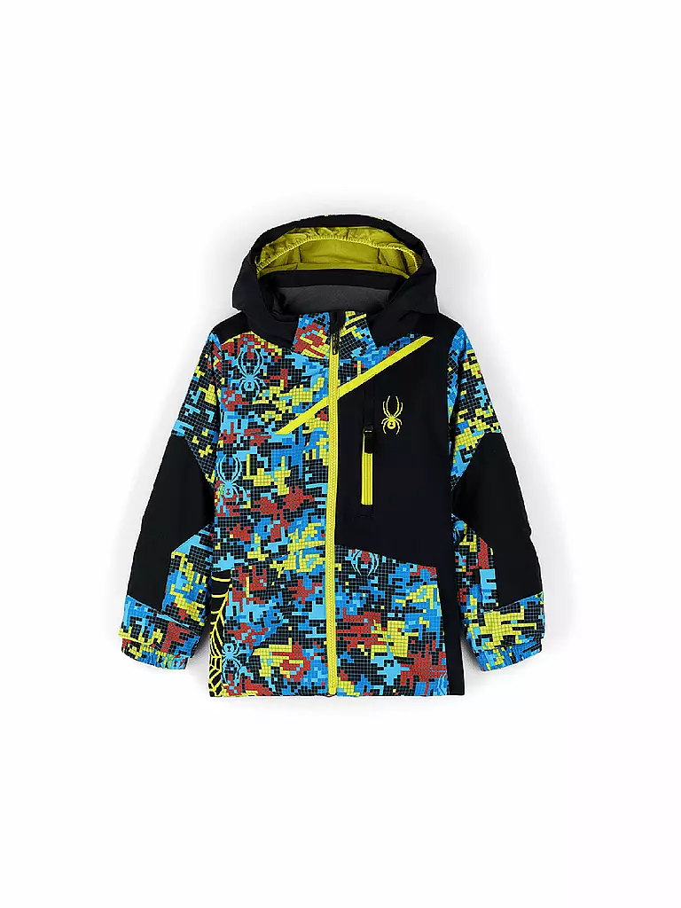 SPYDER | Mini Kinder Skijacke Challenger Hoodie | schwarz