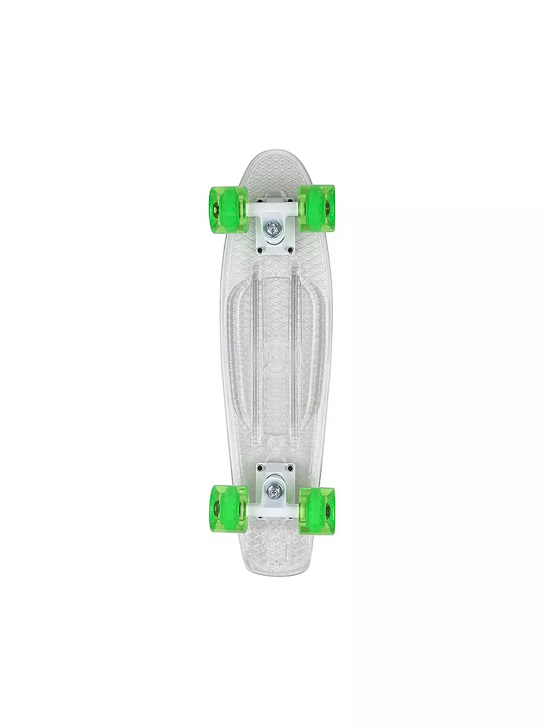 STUF | Cruiser Skateboard Flash Retro 22,5" | transparent