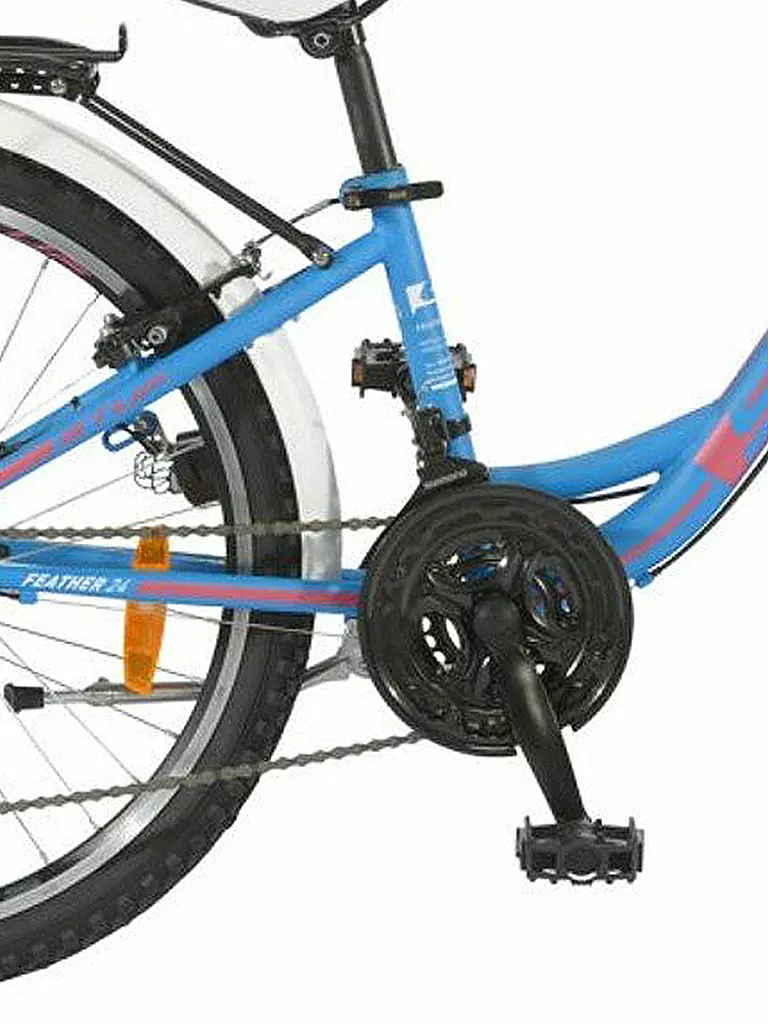 STUF | Jugendfahrrad Feather 24"  | blau