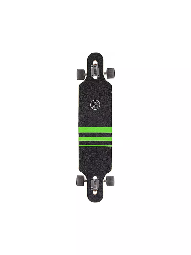 STUF | Longboard Cruiser Black/Green | 