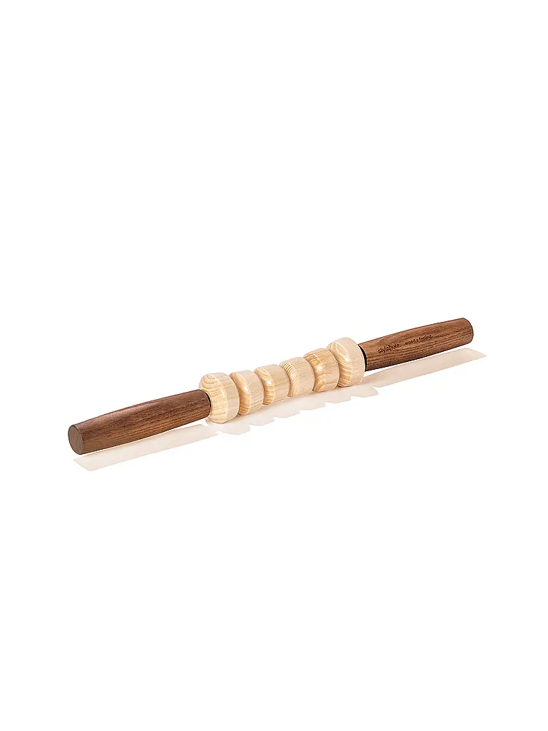 STYLEHOLZ | Faszienstab Woodstick Mini Glatt | Hellbraun