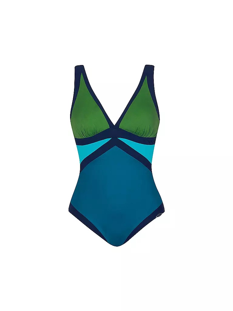 SUNFLAIR | Damen Badeanzug mit eingearbeiteten Softschalen | grün