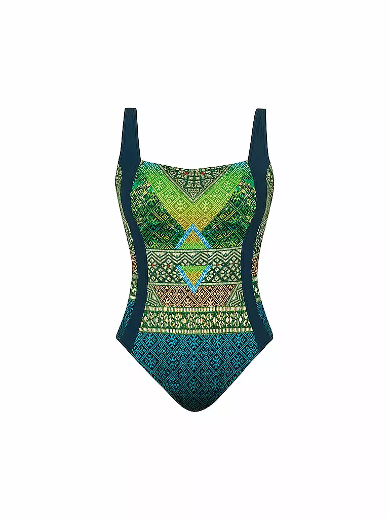 SUNFLAIR | Damen Badeanzug mit eingearbeiteten Softschalen | grün