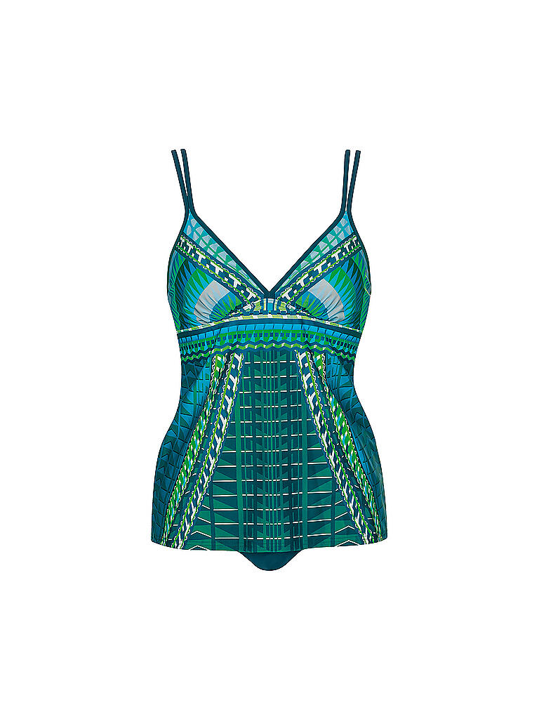 SUNFLAIR Damen Tankini mit eingearbeiteten Softschalen grün