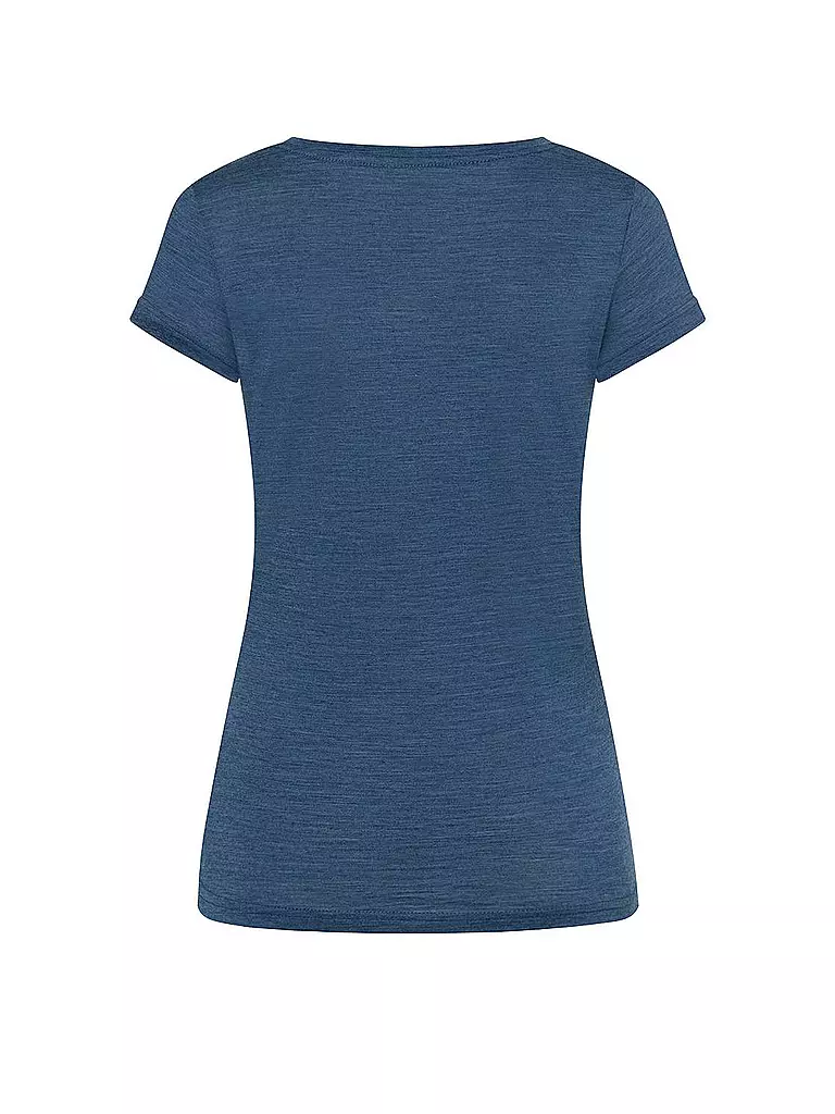 SUPER NATURAL | Damen Funktionsshirt Blooming Boots | blau