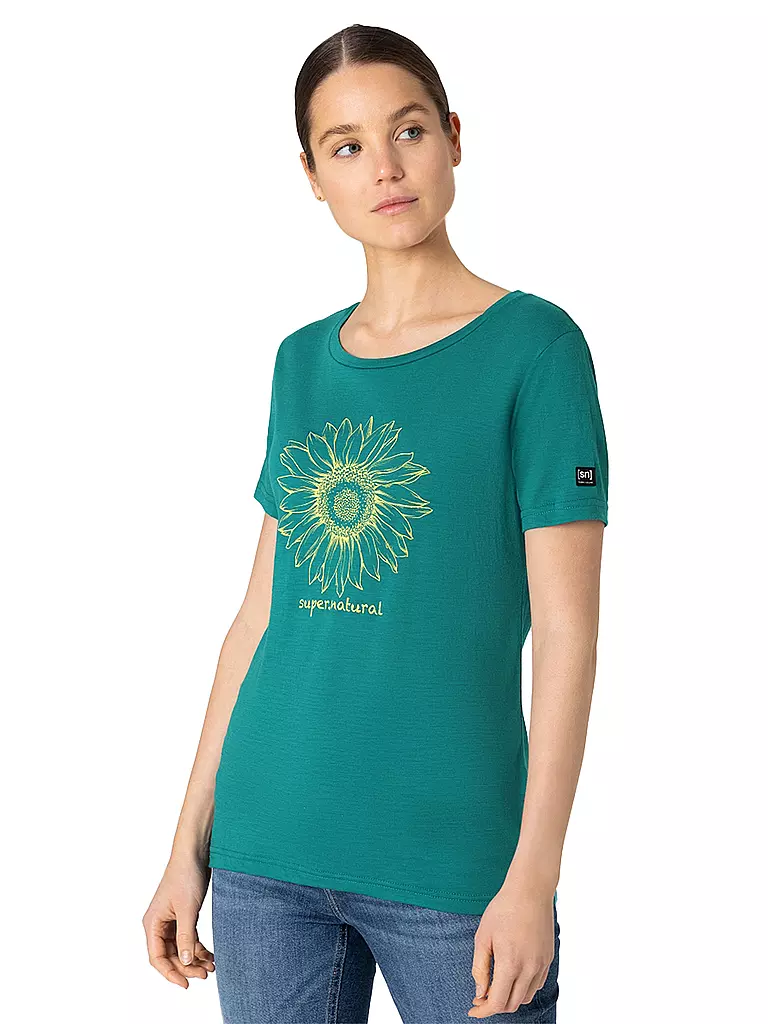 SUPER NATURAL | Damen Funktionsshirt Girasol  | olive