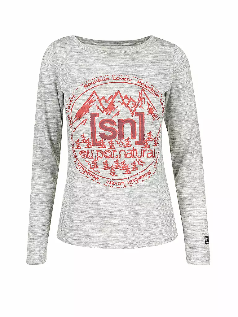 SUPER NATURAL | Damen Funktionsshirt Mountain Lovers | grau