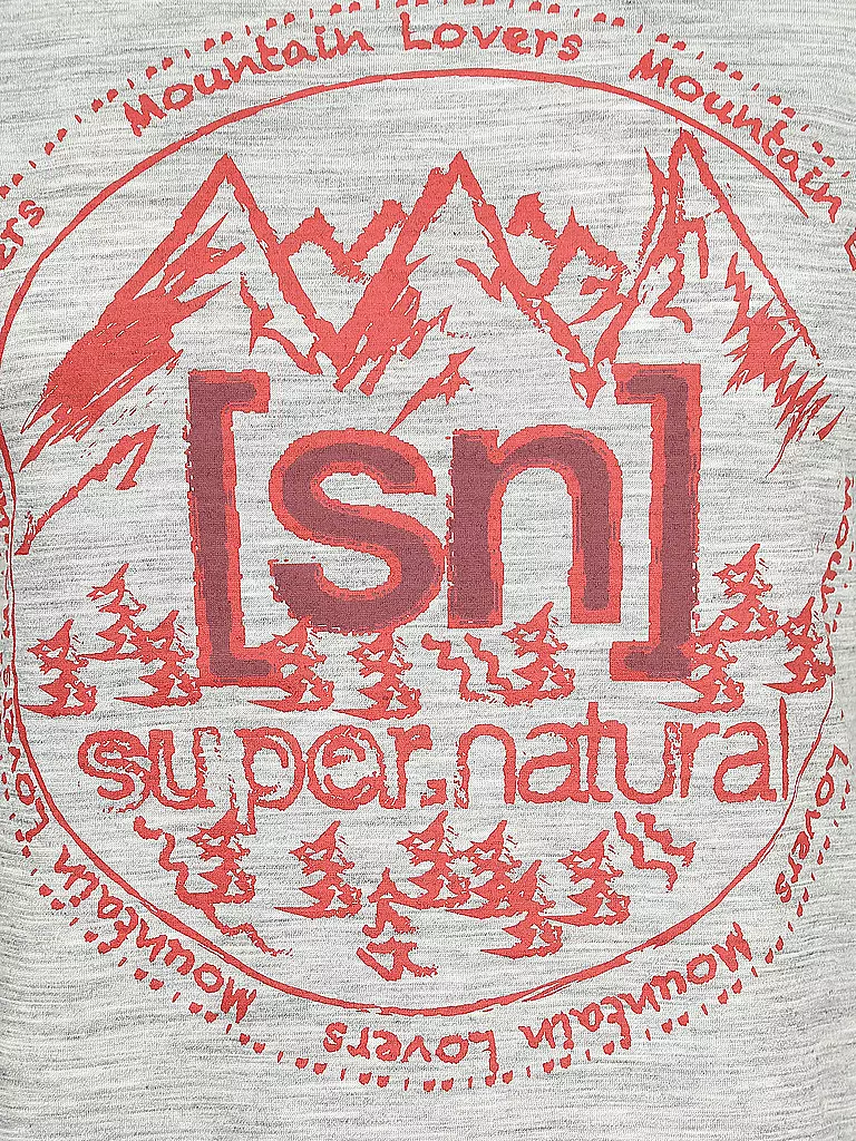 SUPER NATURAL | Damen Funktionsshirt Mountain Lovers | grau