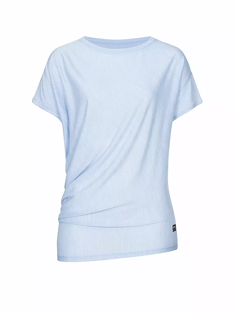SUPER NATURAL | Damen T-Shirt Yoga Loose | blau