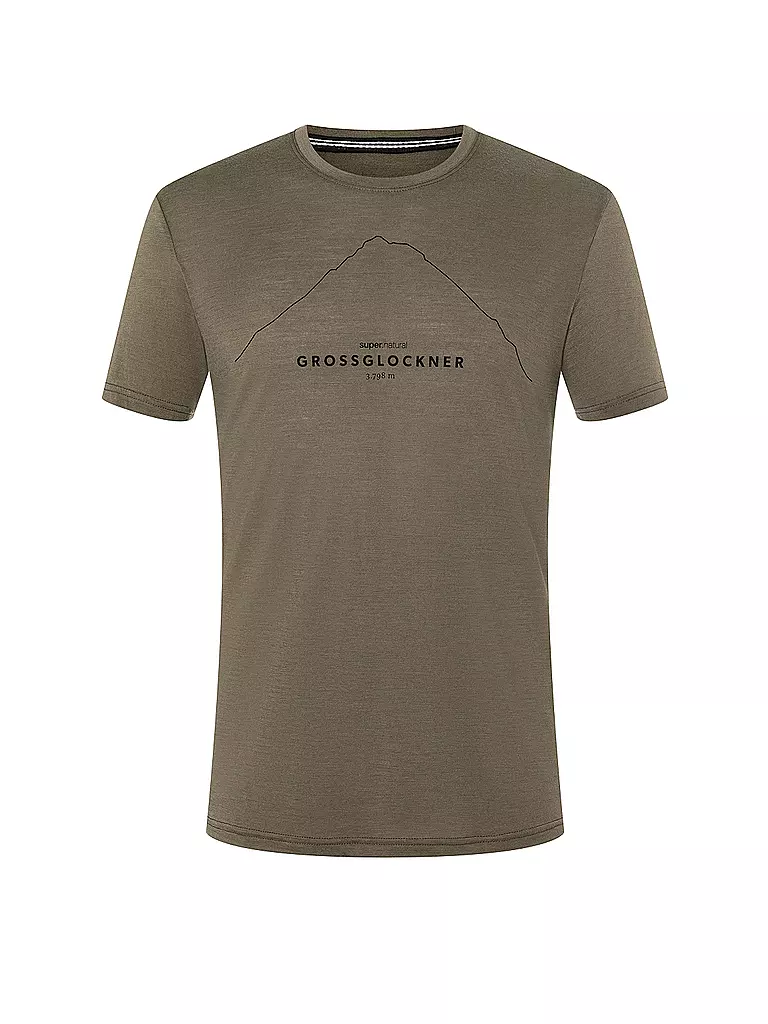 SUPER NATURAL | Herren Funktionsshirt Grossglockner | grau