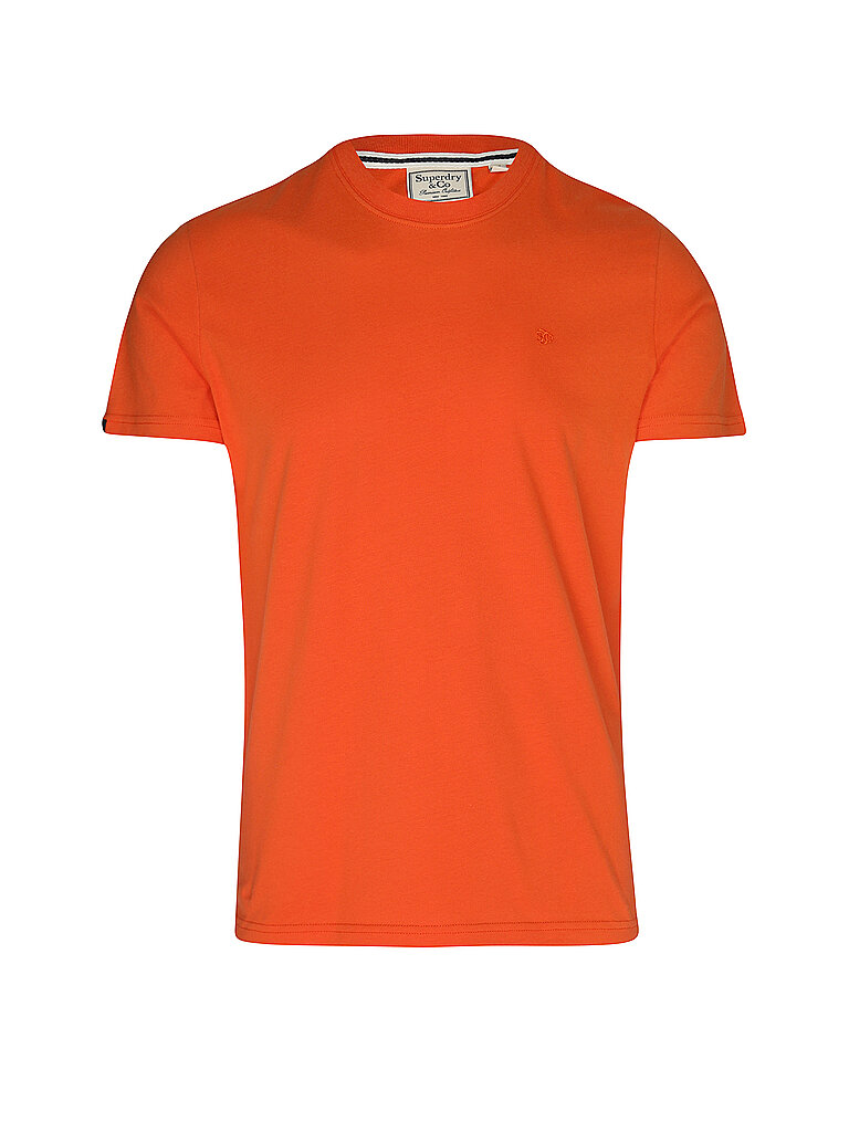 Superdry SUPERDRY Herren T-Shirt SD&Co Logo Embroidered orange | S, orange