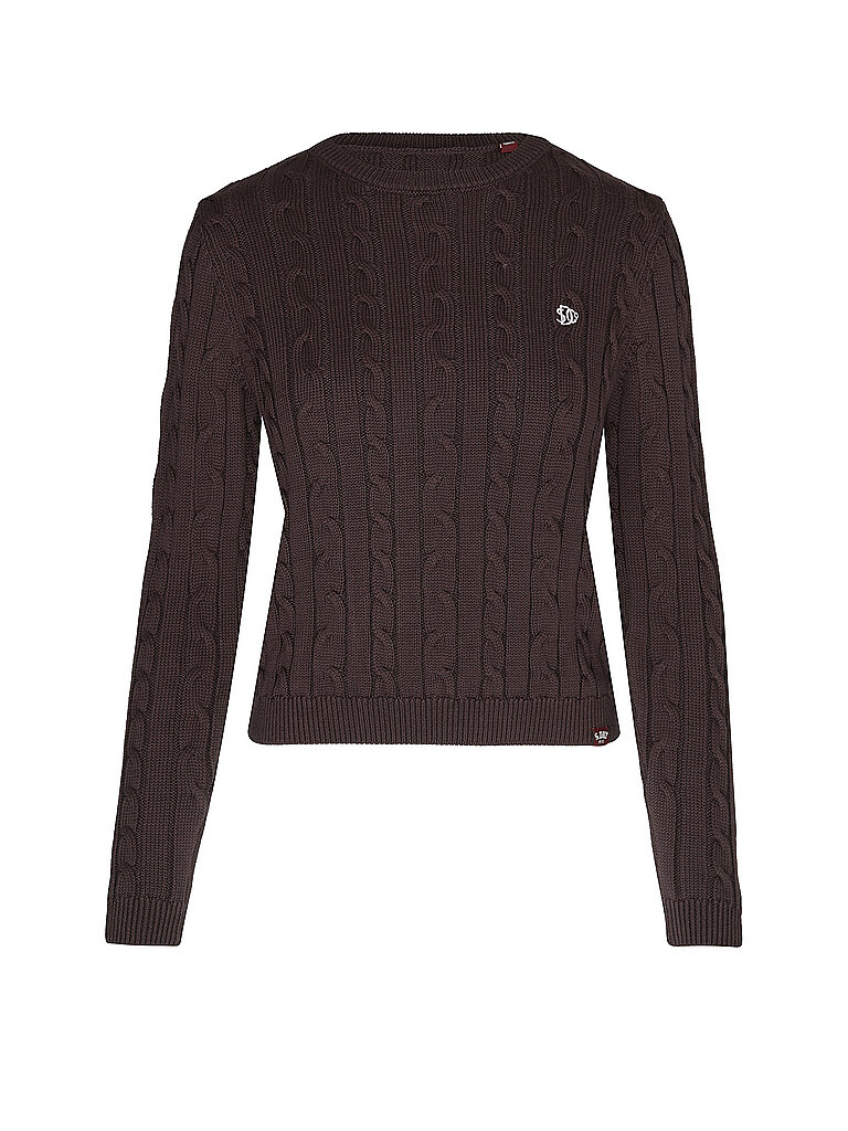 Superdry SUPERDRY Damen Sweater Essential SD&Co Cable braun | XS, braun