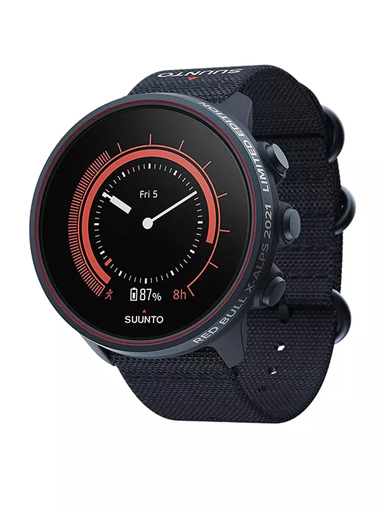 SUUNTO | GPS-Multisportuhr Suunto 9 Baro Titanium Red Bull X-Alps Limited Edition | schwarz