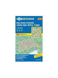 TABACCO | Wanderkarte - Alpi Giulie Orientali/Östliche Julische Alpen, Bohinj, Triglav 1:25.000 | keine Farbe