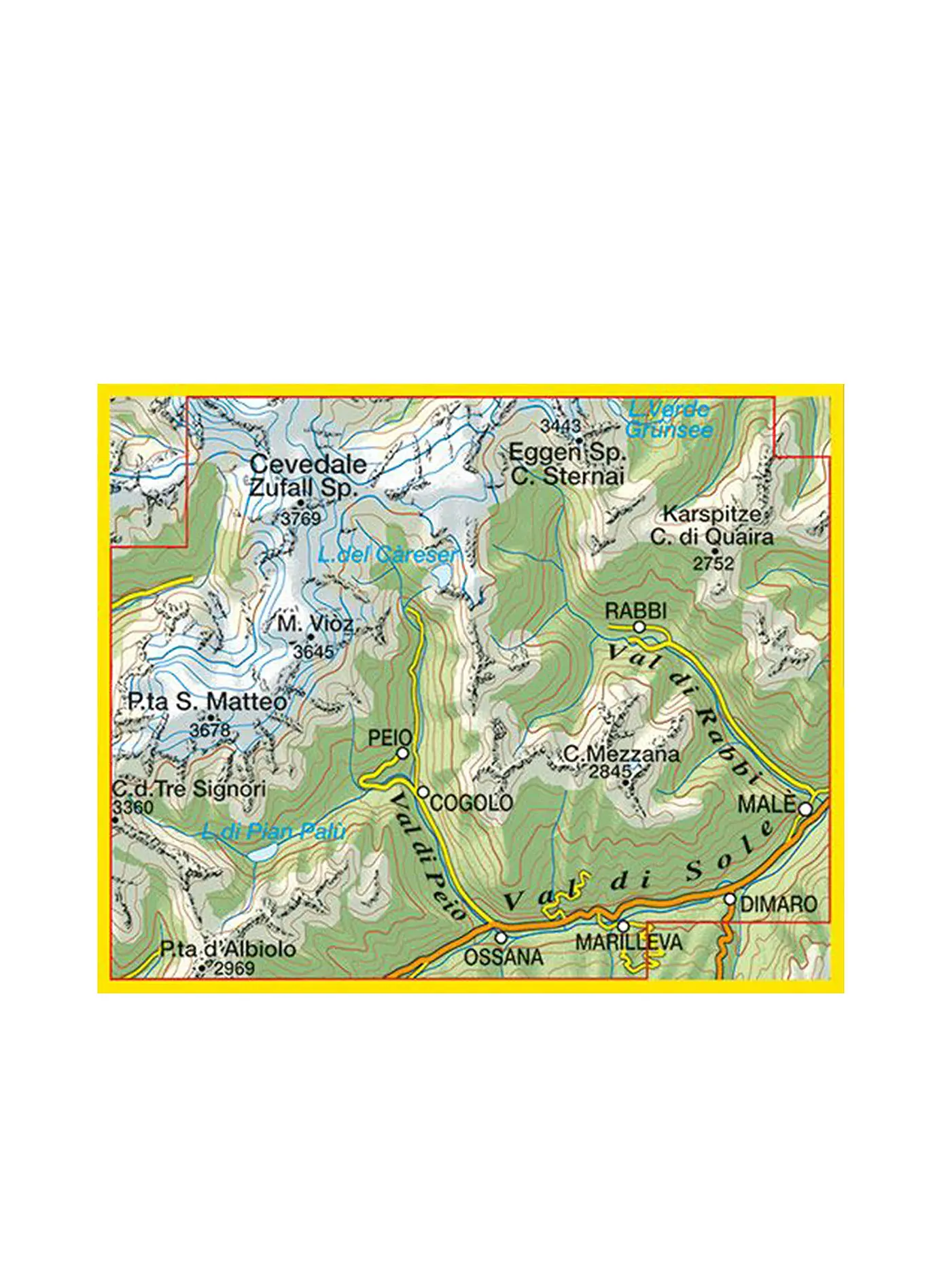 TABACCO | Wanderkarte - Valli del Natisone, Cividale, Krn/Monte Nero 1:25.000 | keine Farbe