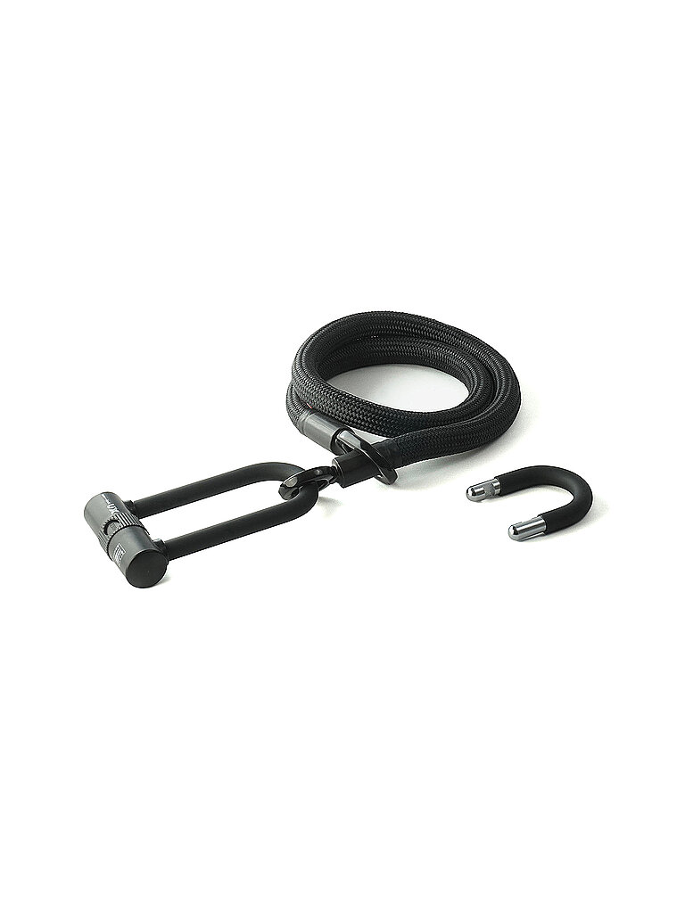 TEX-LOCK TEX-LOCK Bügelschloss mit Textilseil Eyelet 120 onyx black schwarz, schwarz