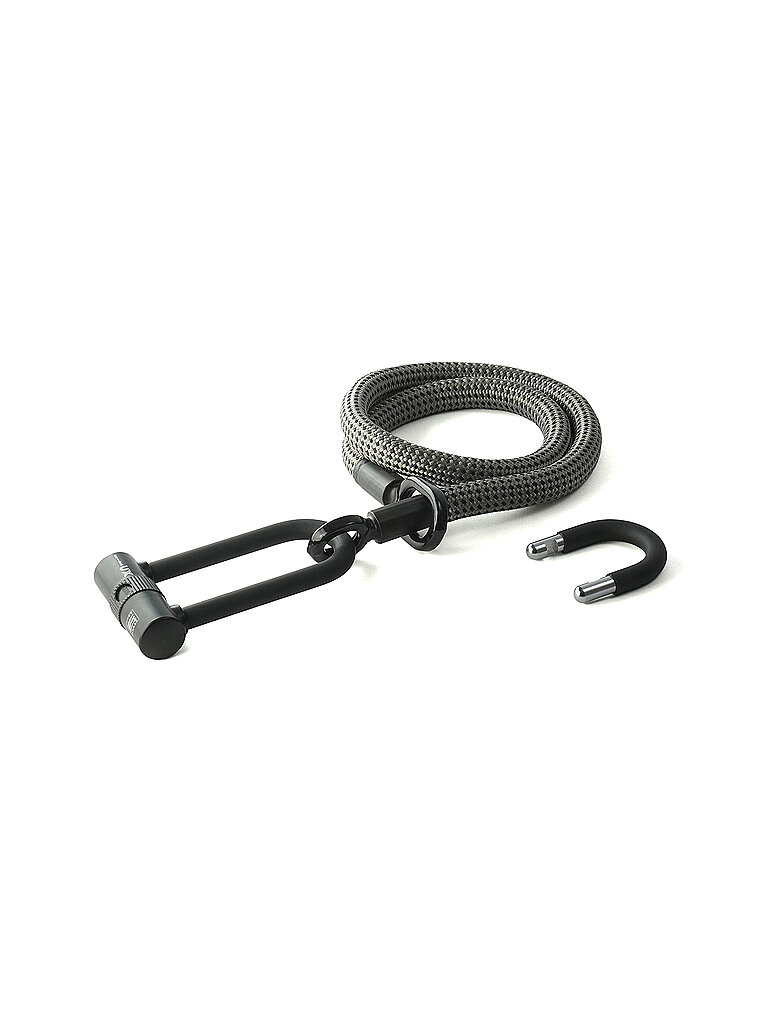 TEX-LOCK TEX-LOCK Bügelschloss mit Textilseil Eyelet 120 electric grey grau, grau