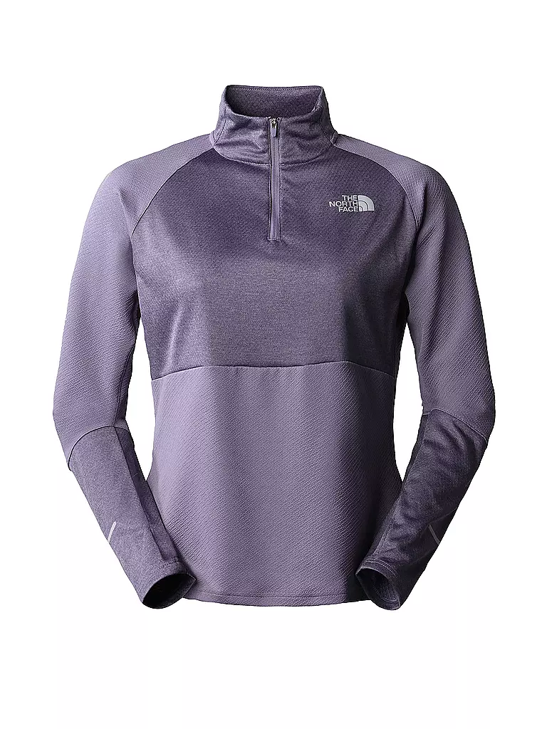 THE NORTH FACE | Damen Funktions Zipshirt Run Fleece | hellgrau