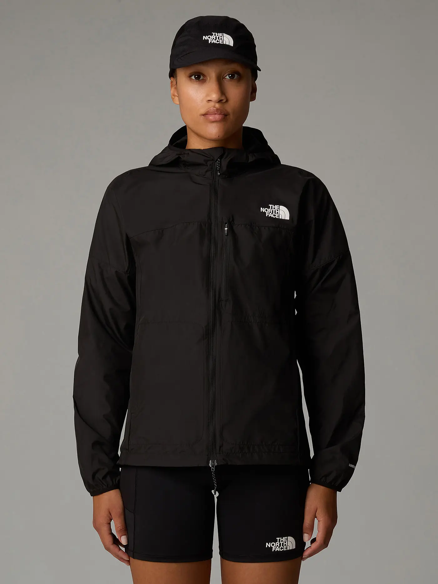 THE NORTH FACE | Damen Windjacke Higher Run Hoodie | schwarz
