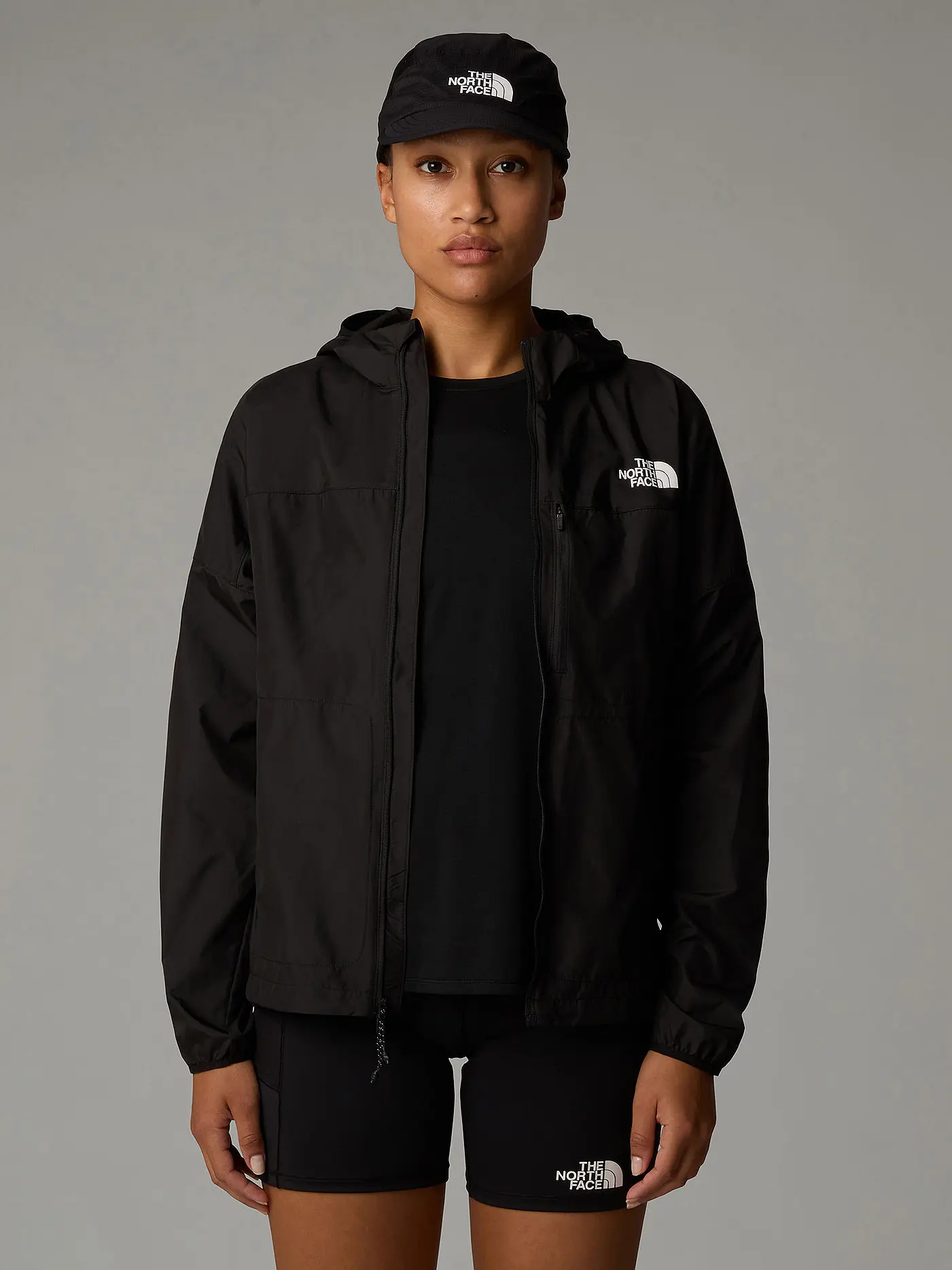 THE NORTH FACE | Damen Windjacke Higher Run Hoodie | schwarz