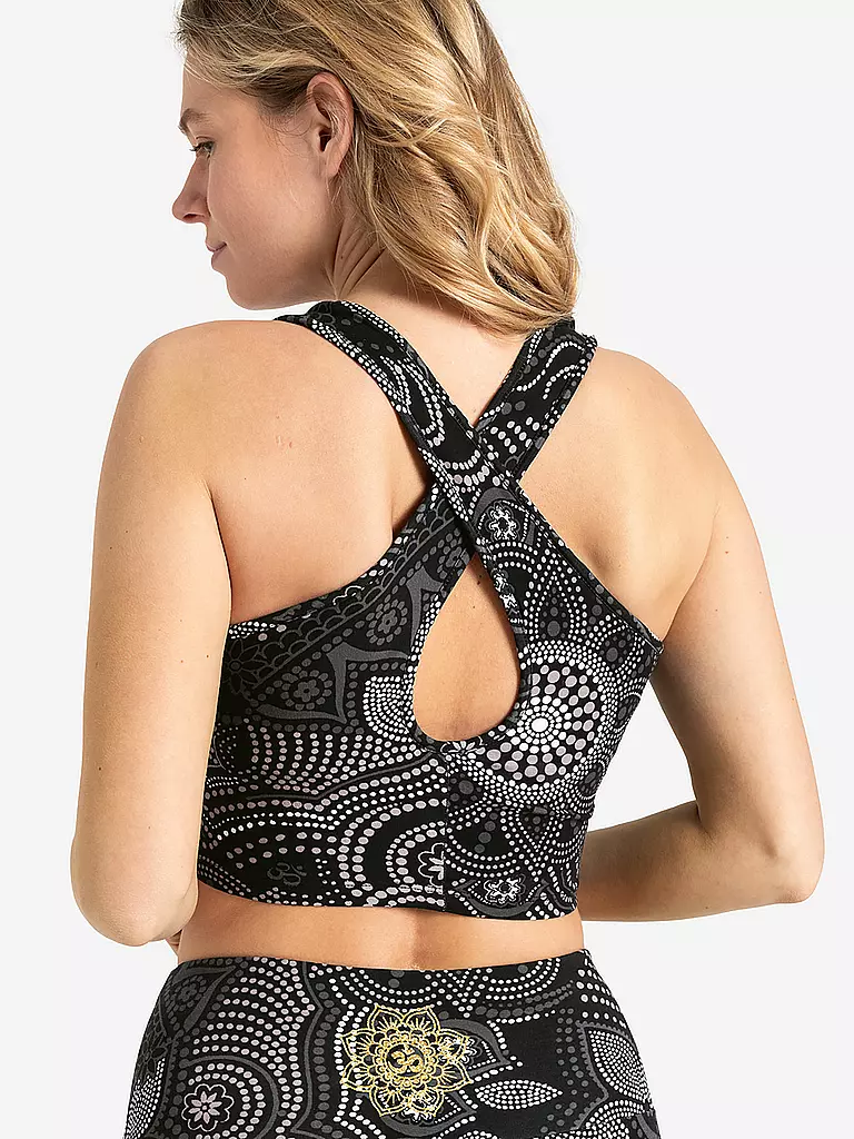 THE SPIRIT OF OM | Damen Yoga Bra Maui | schwarz