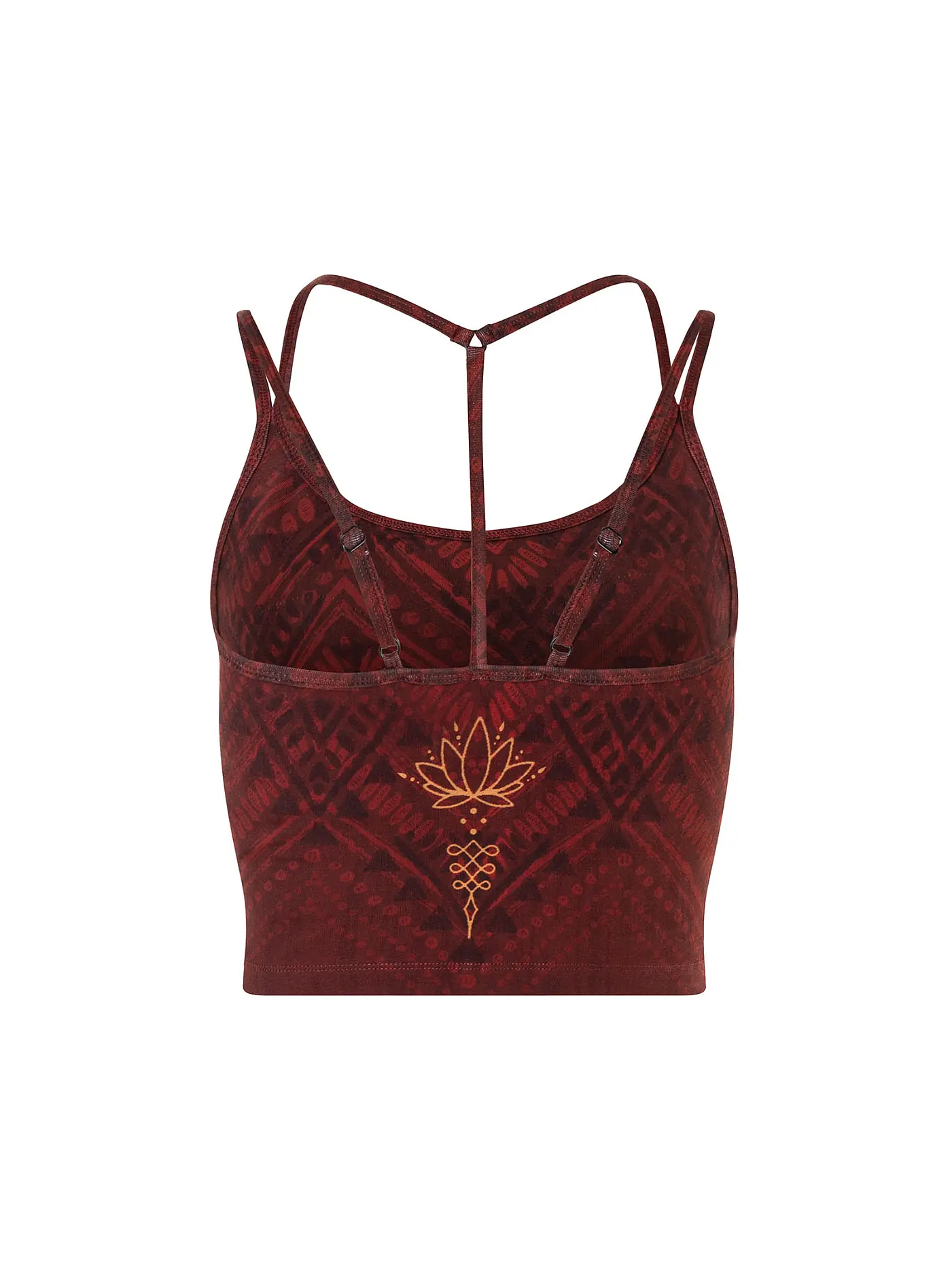 THE SPIRIT OF OM | Damen Yoga Bra Shakti | dunkelrot