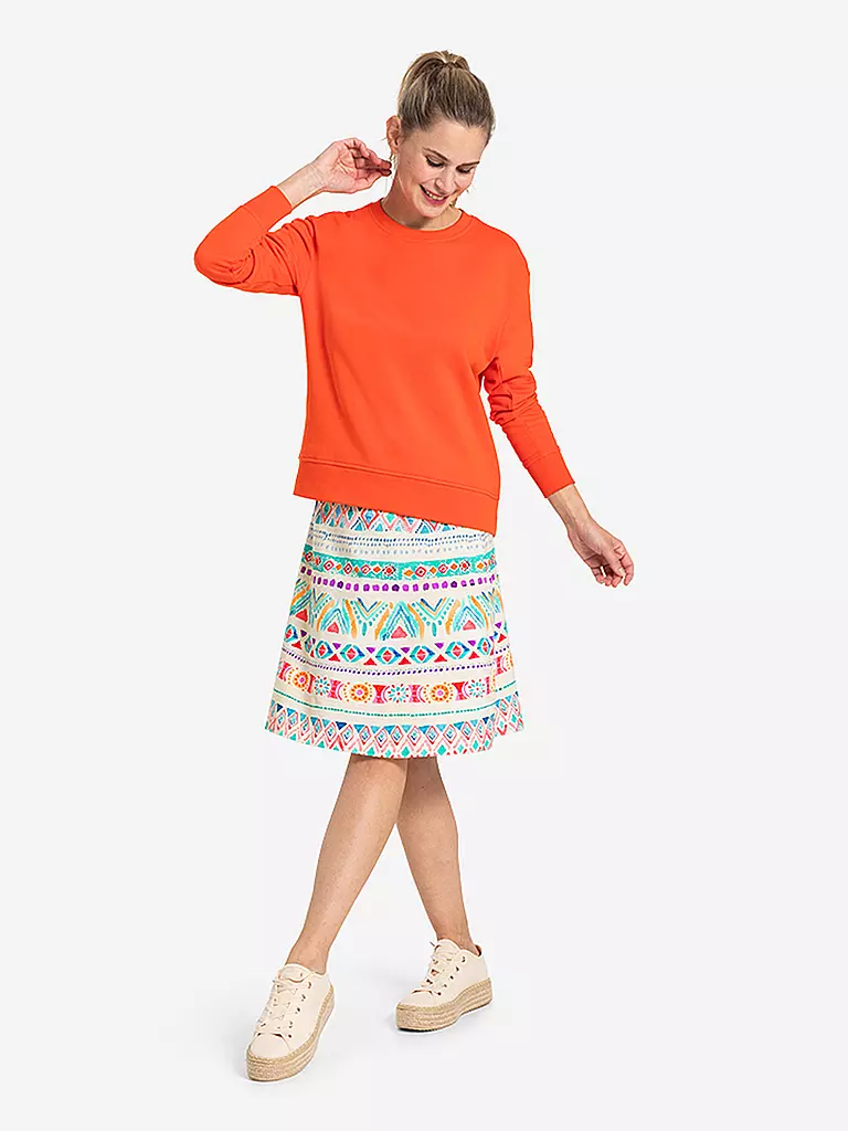 THE SPIRIT OF OM | Damen Yoga Sweater Abhaya | orange
