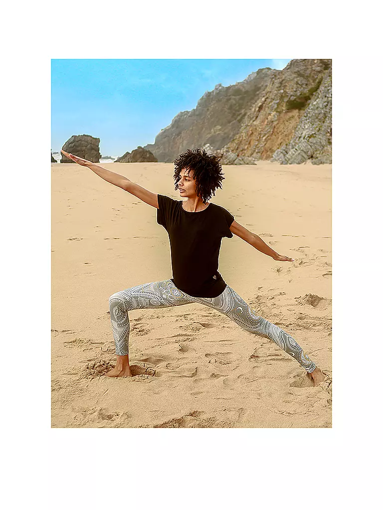 THE SPIRIT OF OM | Damen Yogashirt Jangama | schwarz