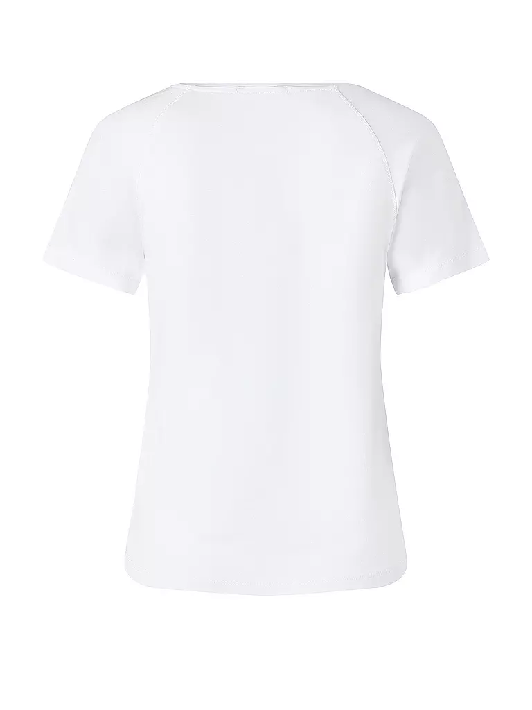 THE SPIRIT OF OM | Damen Yogashirt Raglan OM Herz | weiss