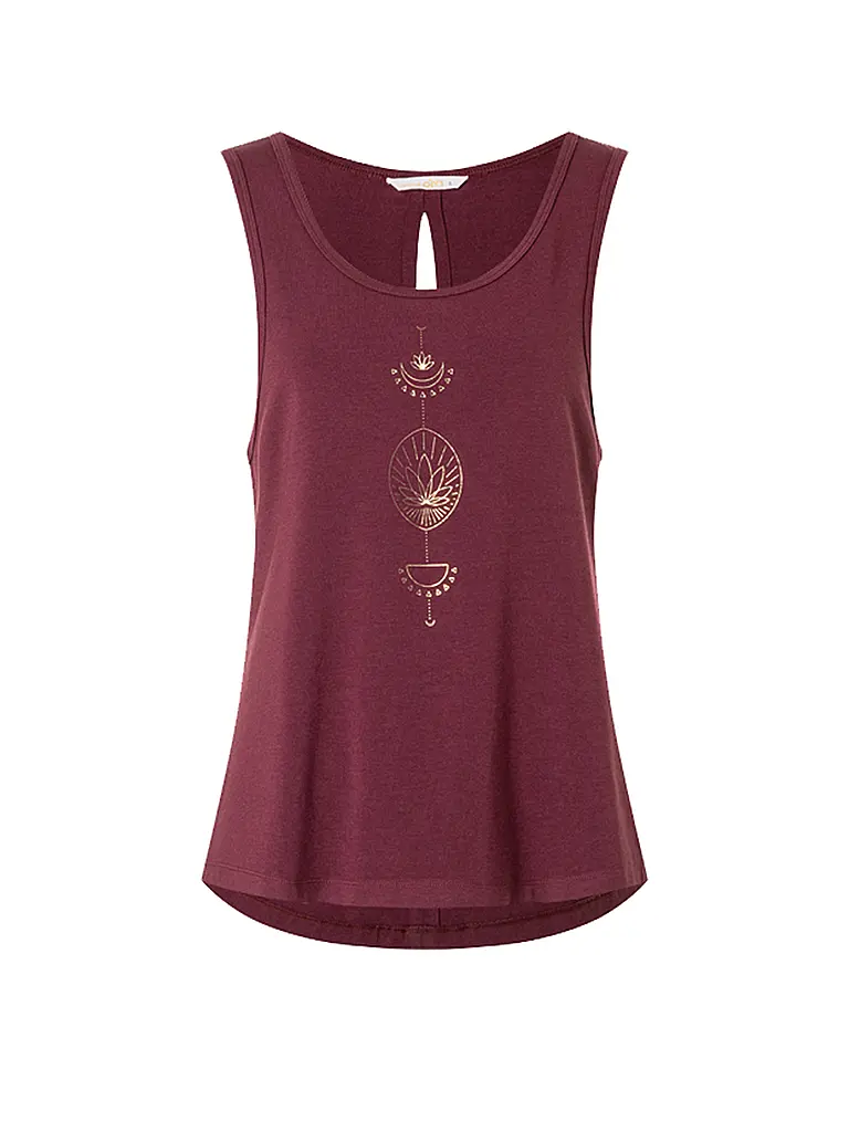 THE SPIRIT OF OM | Damen Yogatank Vahita | dunkelrot