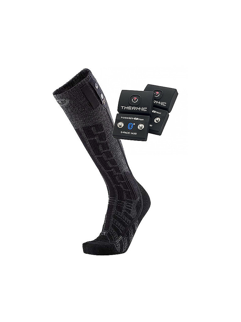 Therm-ic THERM-IC Beheizbare Skisocken Ultra Warm Comfort S.E.T + S-PACK 1400B schwarz | 39-41, schwarz