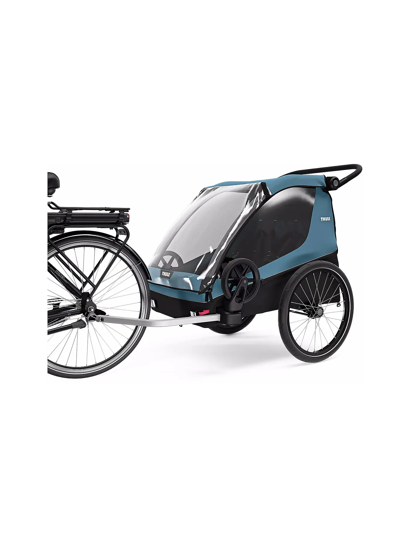 THULE | 3in1 Fahrradanhänger für Kinder, Hunde oder Lasten Thule Courier | schwarz
