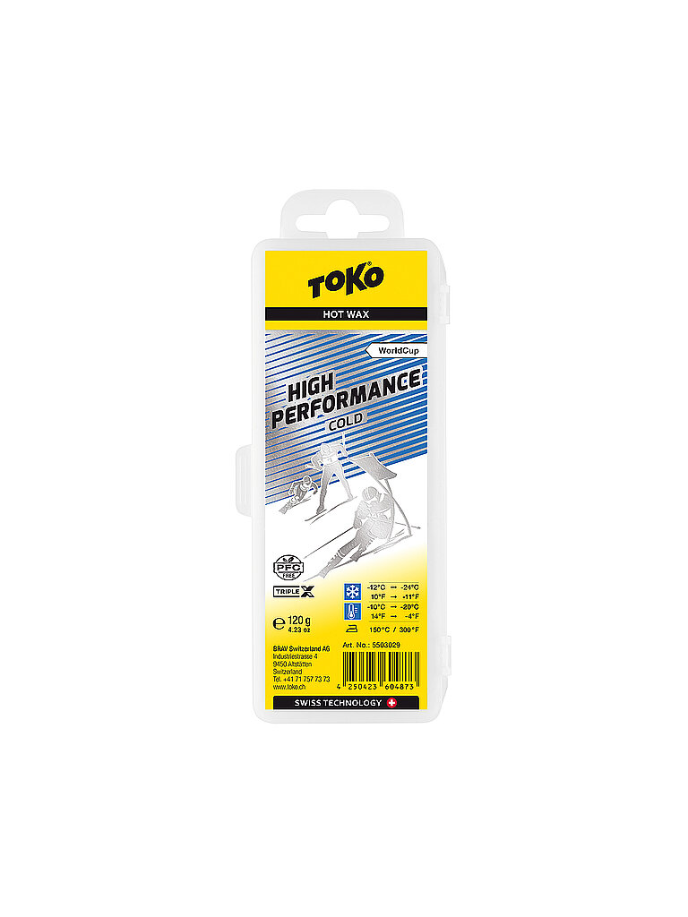 TOKO TOKO Skiwachs High Performance Hot Wax cold 120g keine Farbe, keine Farbe