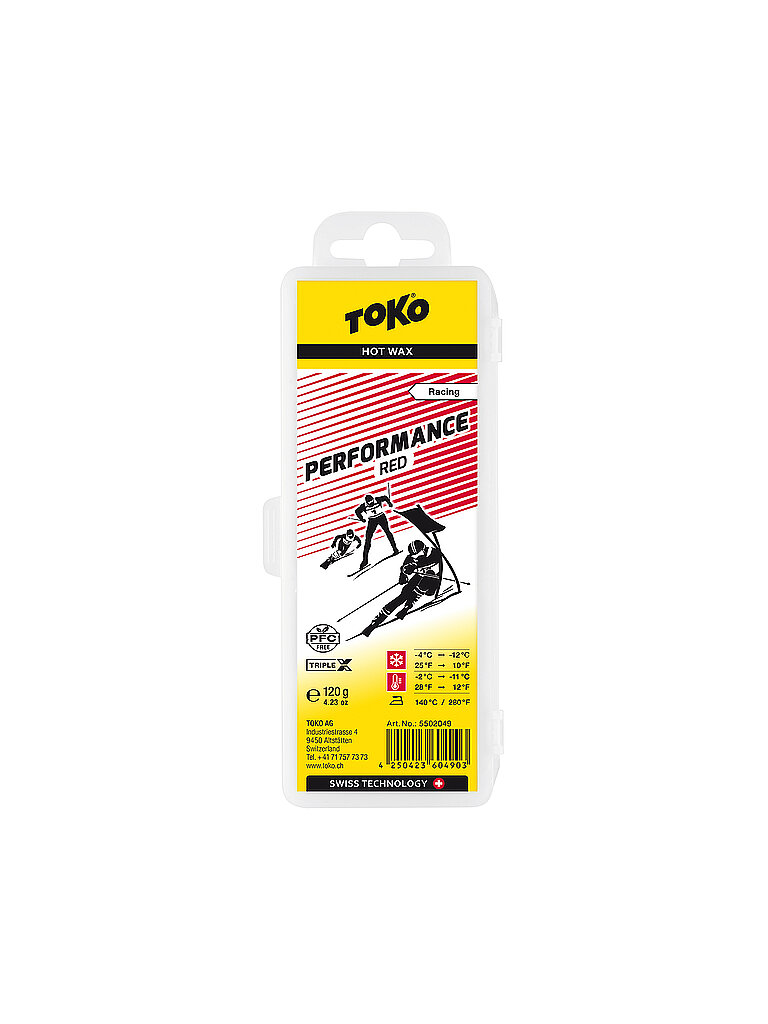 TOKO TOKO Skiwachs Performance Hot Wax red keine Farbe, keine Farbe
