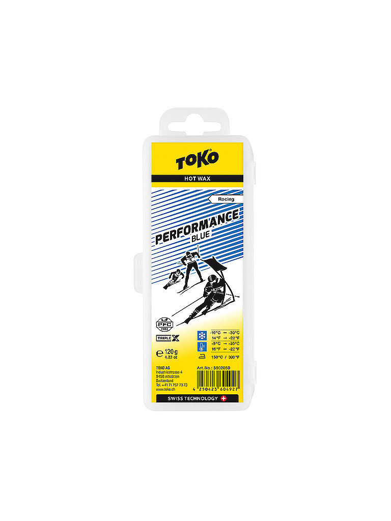 TOKO TOKO Skiwachs Performance Hot Wax blue 120g keine Farbe, keine Farbe