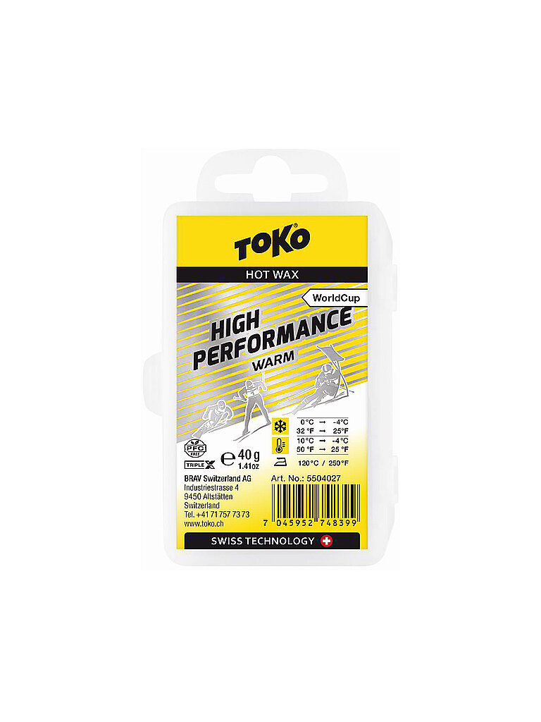 TOKO TOKO Skiwachs Worldcup High Performance Hot Wax warm keine Farbe, keine Farbe