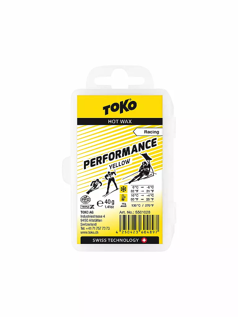 TOKO | Skiwachs Performance Hot Wax yellow 40g | keine Farbe