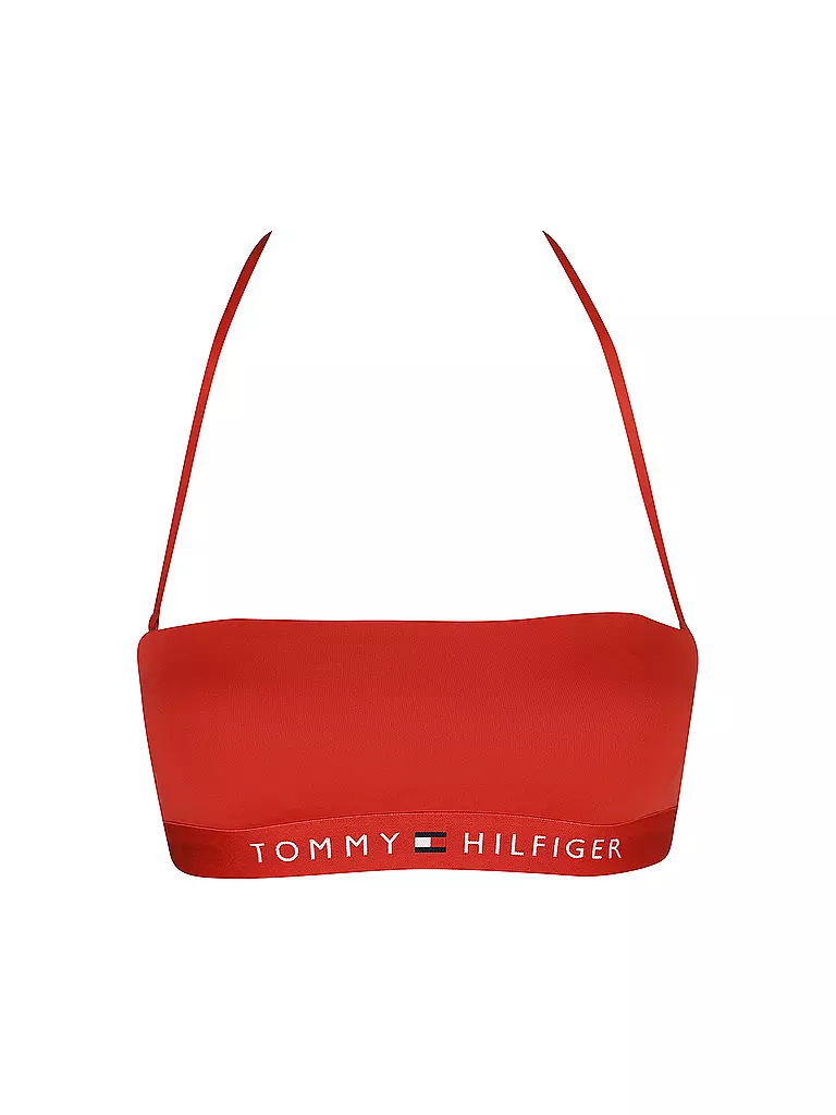 TOMMY HILFIGER | Damen Bandeau Bikinioberteil | rot