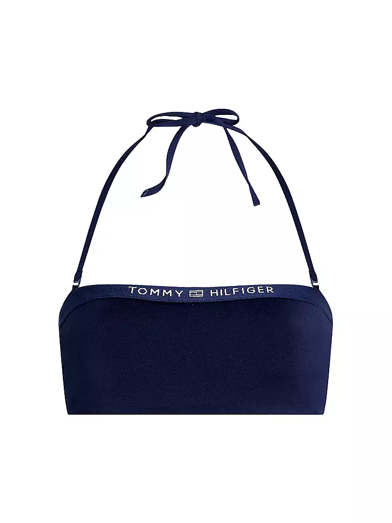 TOMMY HILFIGER | Damen Bikinioberteil Bandeau | blau