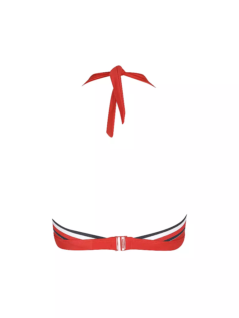 TOMMY HILFIGER | Damen Bikinioberteil mit fixierten Triangel Cups | rot