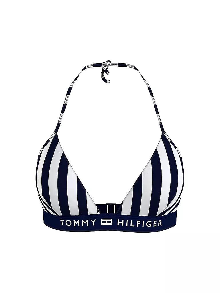 TOMMY HILFIGER | Damen Bikinioberteil Triangle Fixed | blau