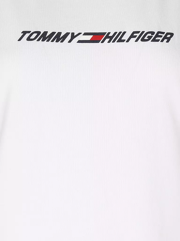 TOMMY SPORT | Damen Fitnessshirt Logo | weiß