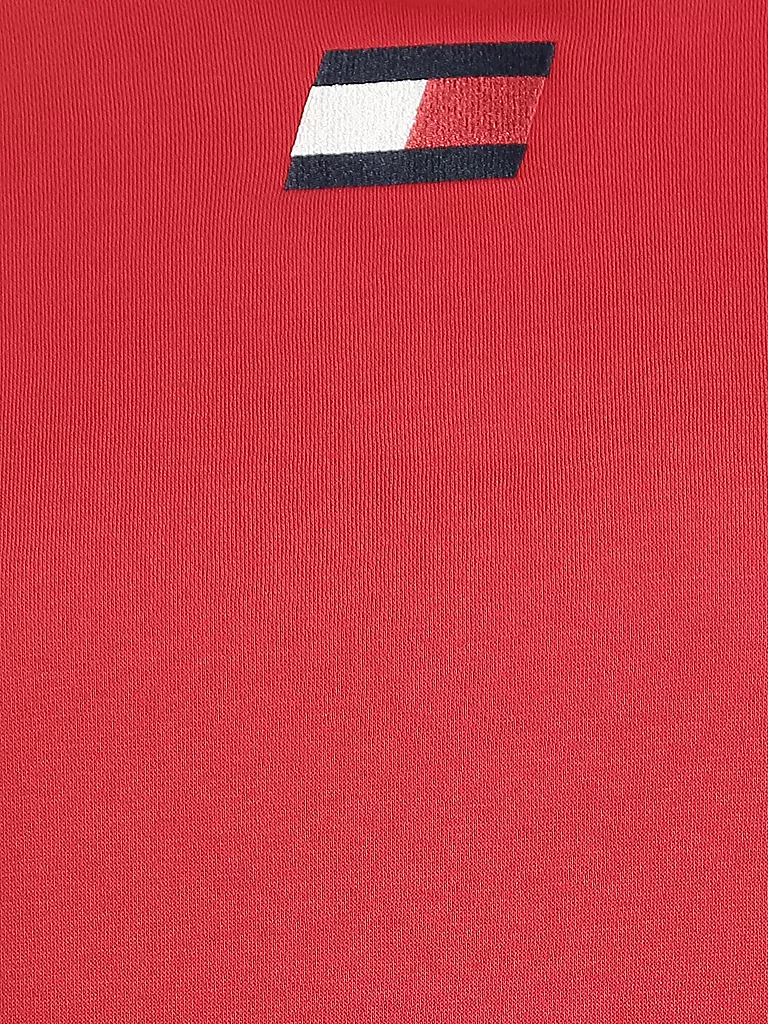 TOMMY SPORT | Damen Sweater Cropped Fit | rot