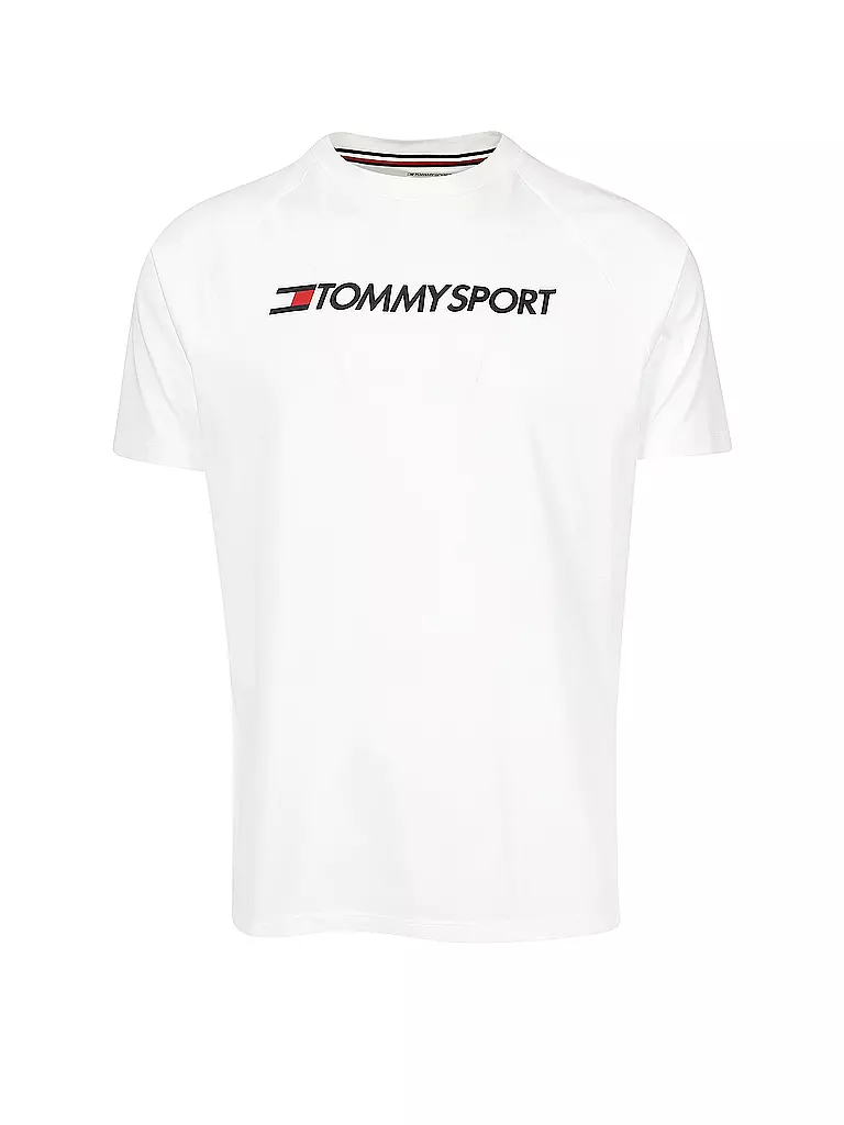 TOMMY SPORT | Herren T-Shirt Logo | weiß